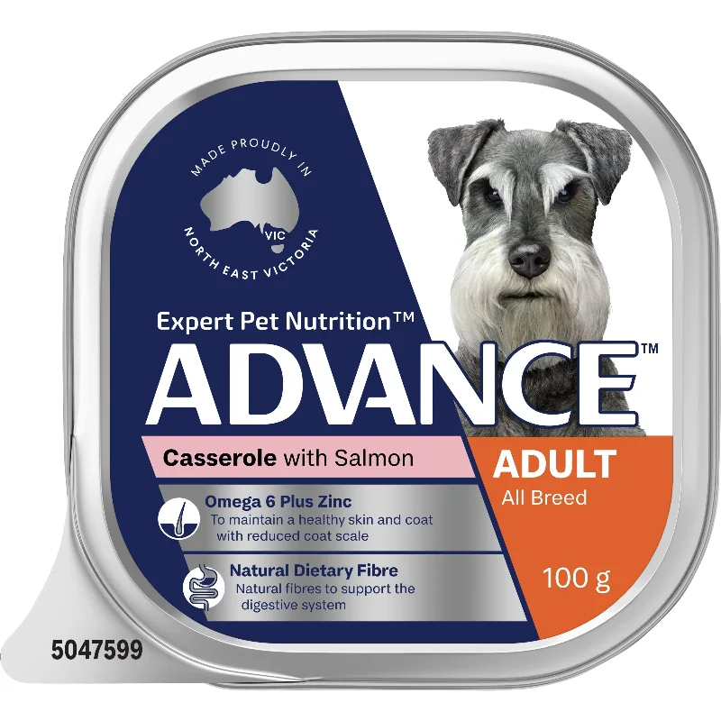 Advance Casserole with Salmon All Breed Adult Dog Wet Food 100g