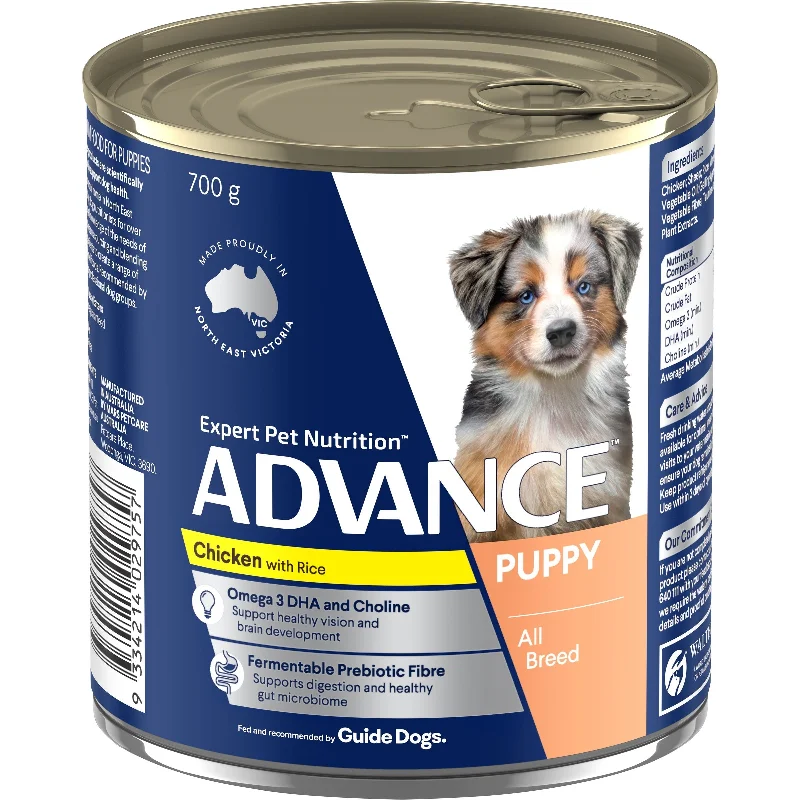 Advance Chicken and Rice All Breed Puppy Wet Food 700g