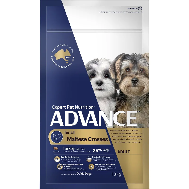 Advance Turkey and Rice Maltese Adult Dog Dry Food 13kg