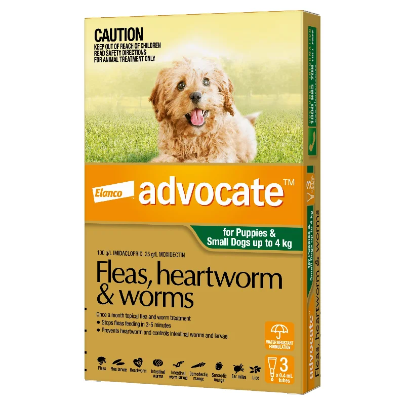 Advocate For Puppies and Small Dogs Up to 4kg 3 Pack