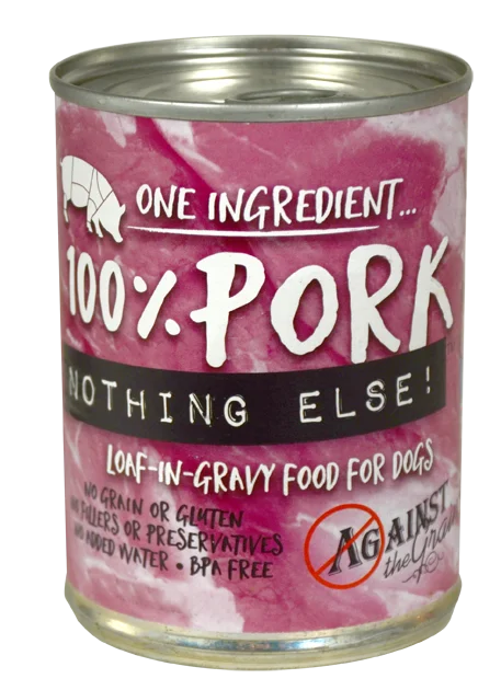 Against the Grain Nothing Else Grain Free One Ingredient 100% Pork Canned Dog Food