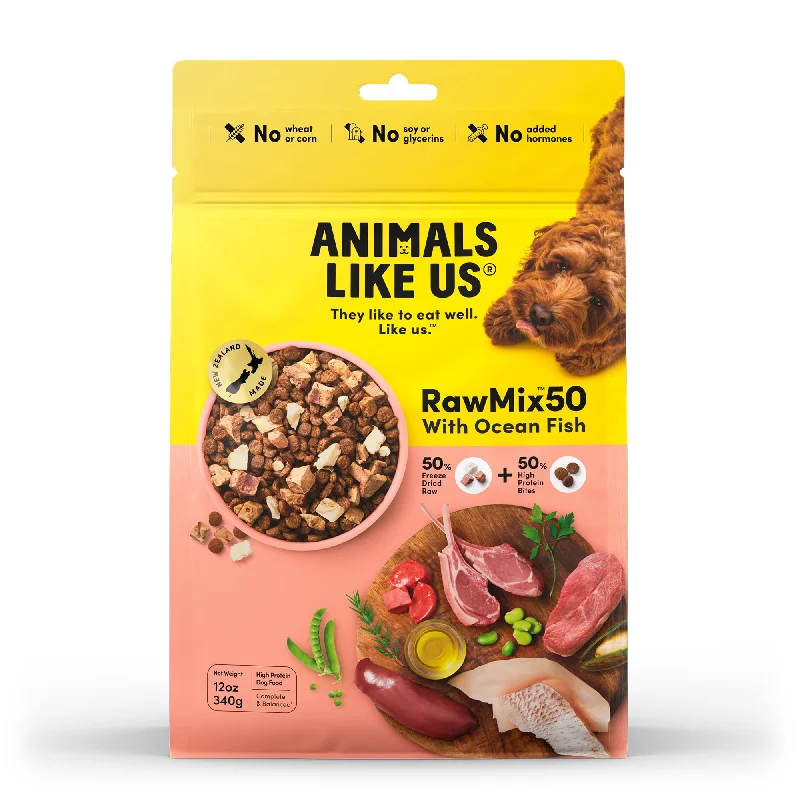 Animals Like Us RawMix50 with Ocean Fish Dog Food