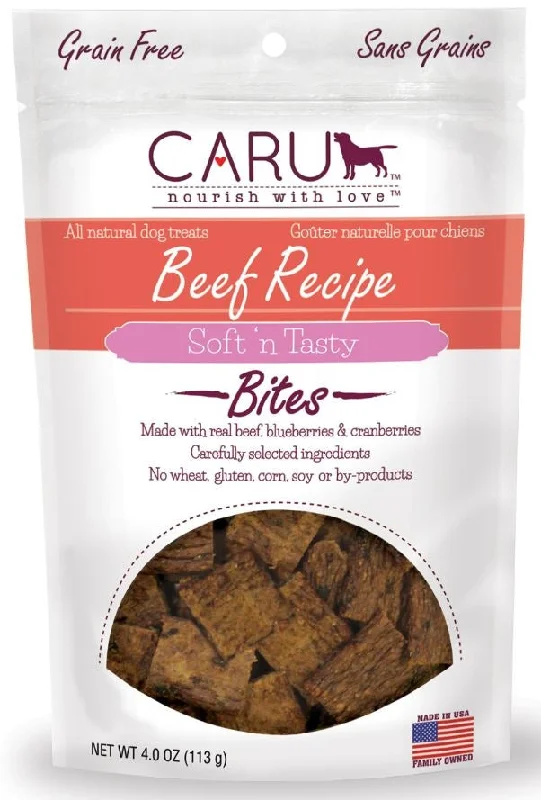 Caru Natural Grain Free Beef Recipe Bites for Dogs