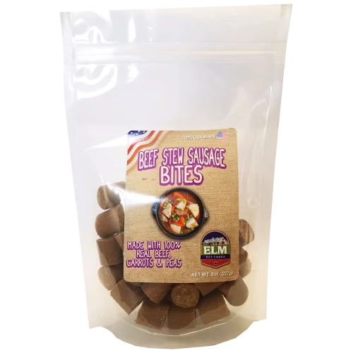 Elm Pet Foods Beef Stew Sausage Bites