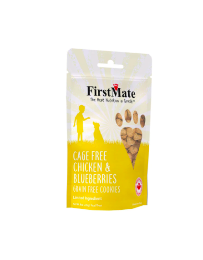 FirstMate Cage Free Chicken & Blueberry Dog Treat 8oz