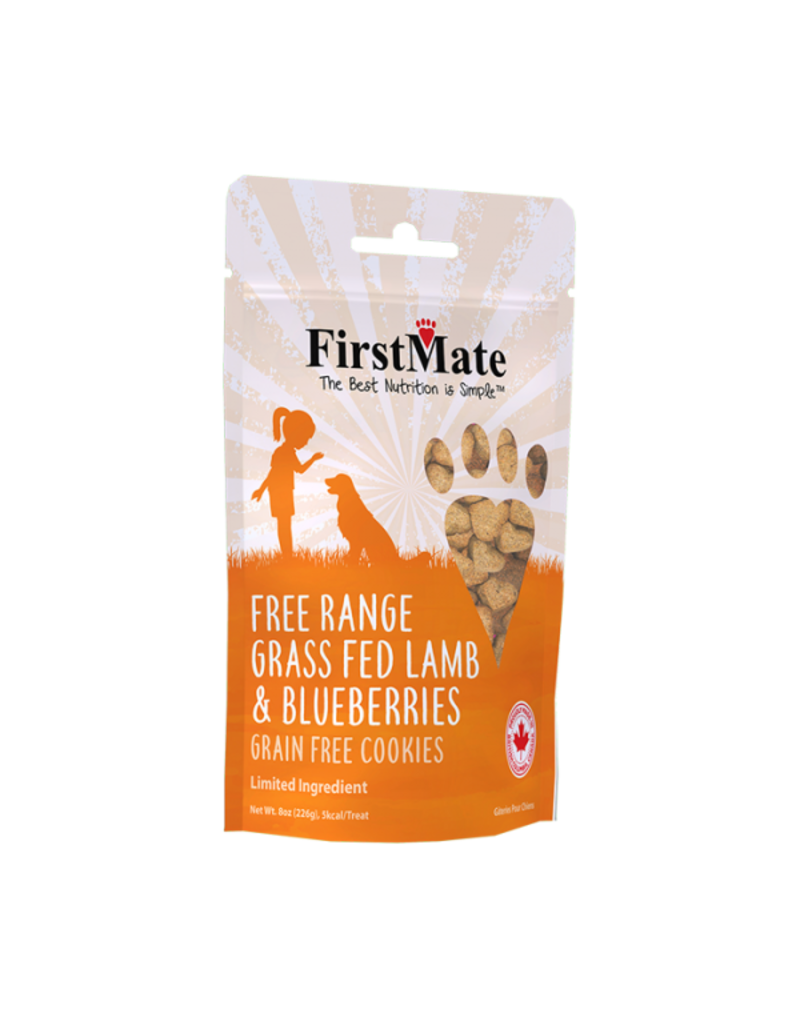 FirstMate Free Range Lamb & Blueberry Dog Treats 8oz