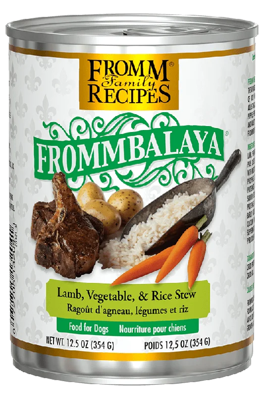 Frommbalaya Lamb, Rice, & Vegetable Stew Wet Dog Food from Fromm, 12.5oz can