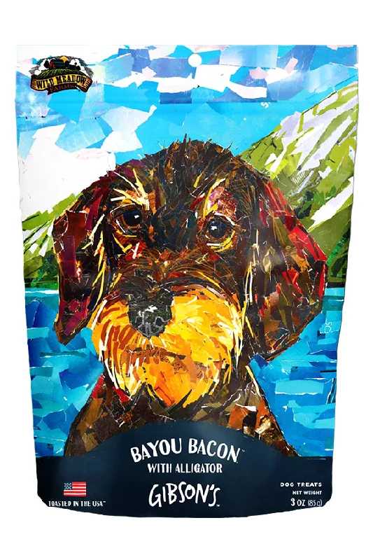 Gibson's Bacon with Alligator Jerky Dog Treats