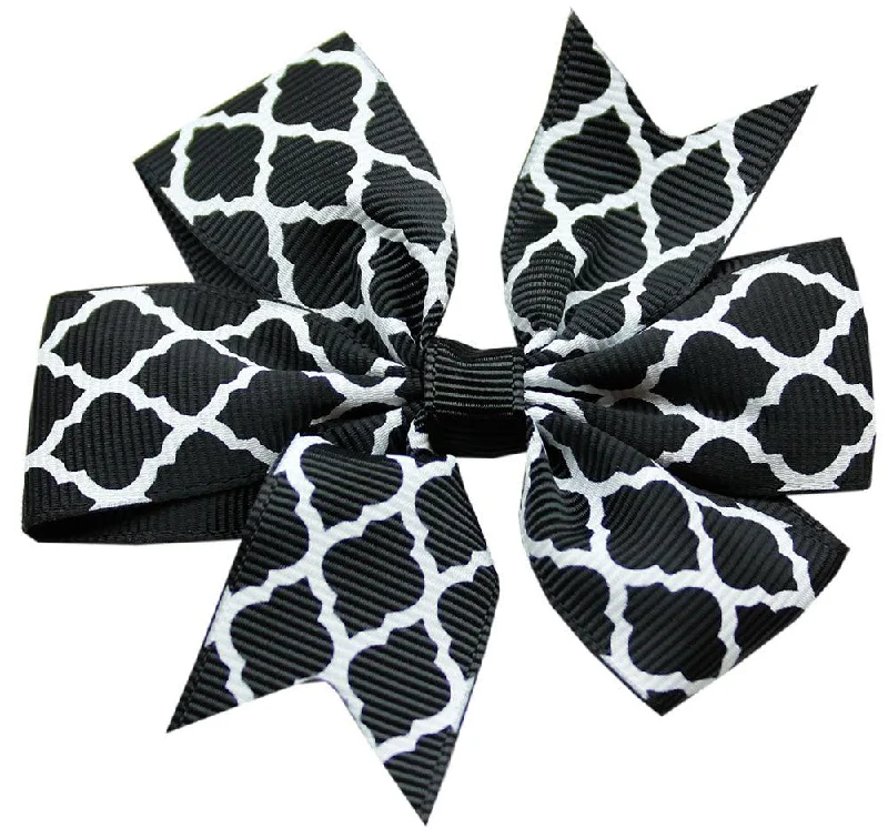 Hair Bow Quatrefoil w/ Alligator Clip