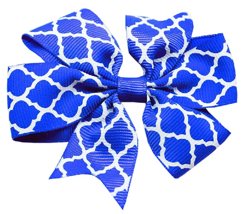 Quatrefoil Blue