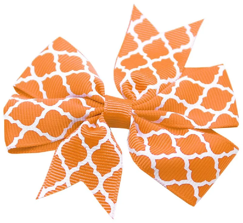 Quatrefoil Orange