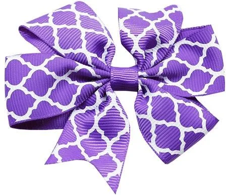 Quatrefoil Purple