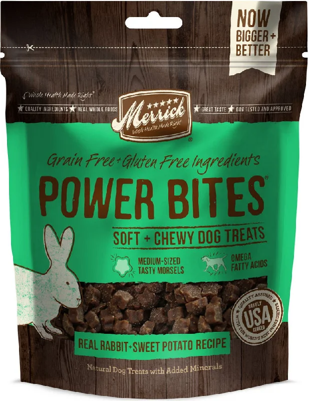 Merrick Power Bites Grain Free Rabbit Recipe Dog Treats