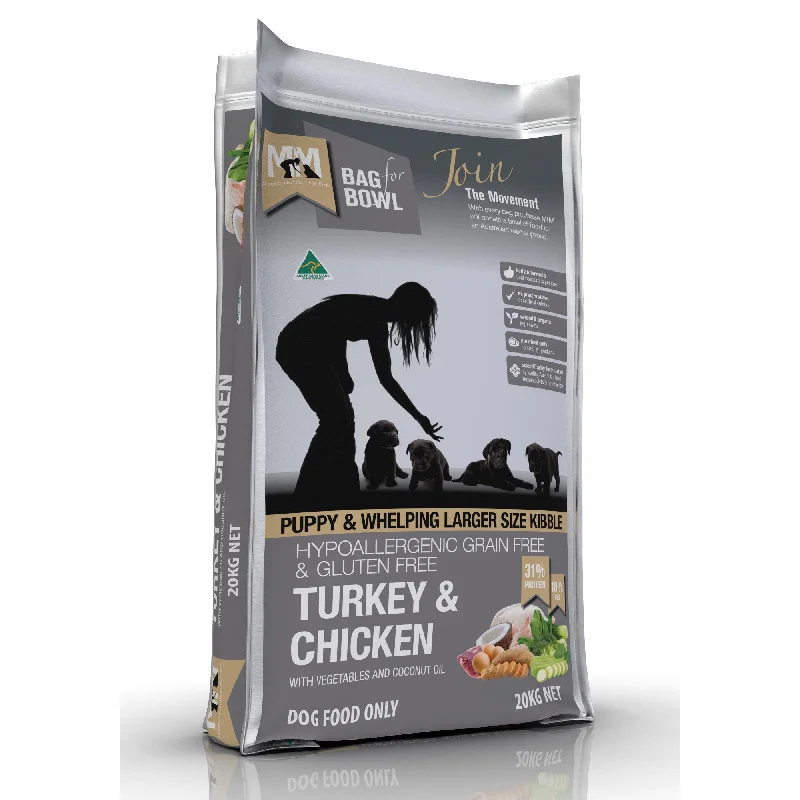 Meals for Mutts Puppy Grain Free Turkey and Chicken Dry Dog Food 20kg