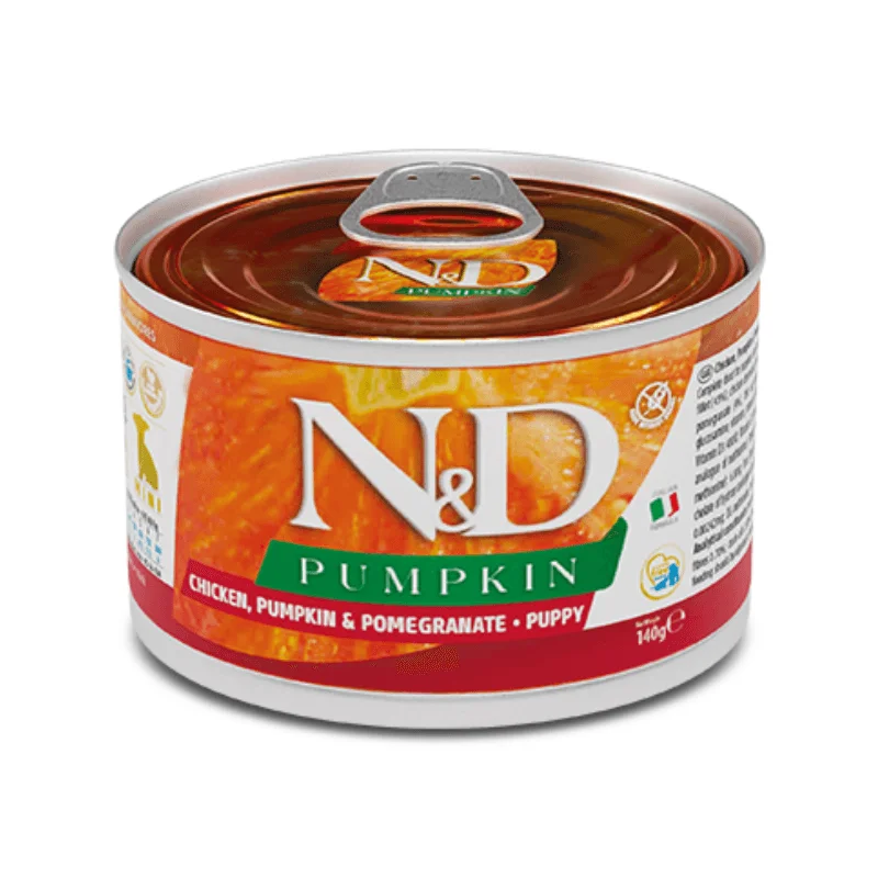 Canned Dog Food - N & D - PUMPKIN - Chicken, Pumpkin & Pomegranate - Puppy Mini - 4.9 oz