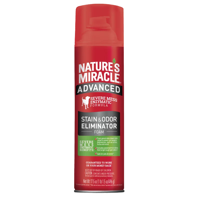 Nature's Miracle Advanced Dog Stain and Odor Foam Aerosol 17.5oz