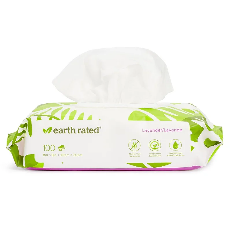 Earth Rated Dog Wipes Lavender 100ct