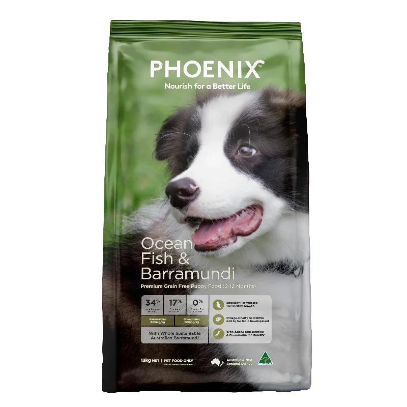 Phoenix Grain Free Dry Puppy Food Ocean Fish and Barramundi 3kg***