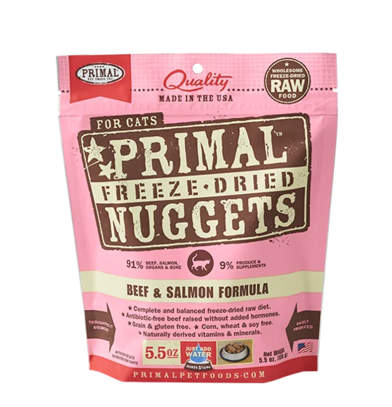 Primal Freeze-Dried Beef & Salmon Formula 5.5oz