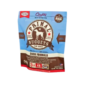 Primal Raw Frozen Nuggets Duck Formula 3lbs for Dogs