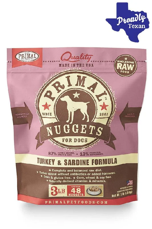 Primal Turkey & Sardine Frozen Raw Dog Food