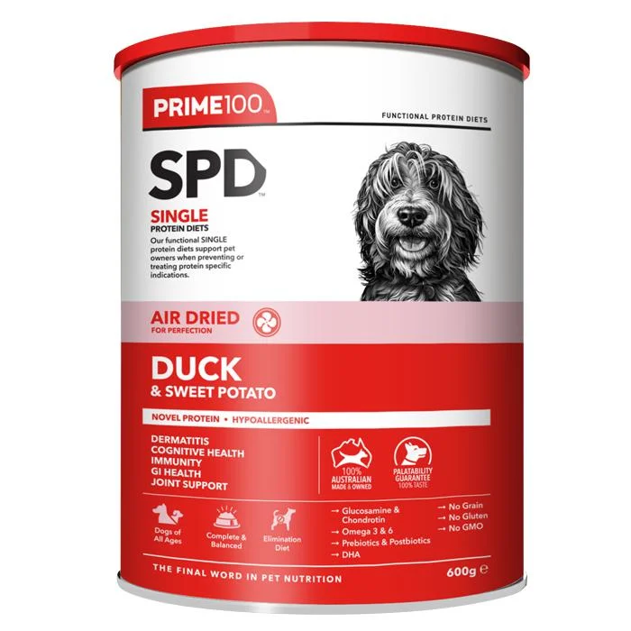 Prime 100 SPD Air Duck and Sweet Potato Dog Food 600g