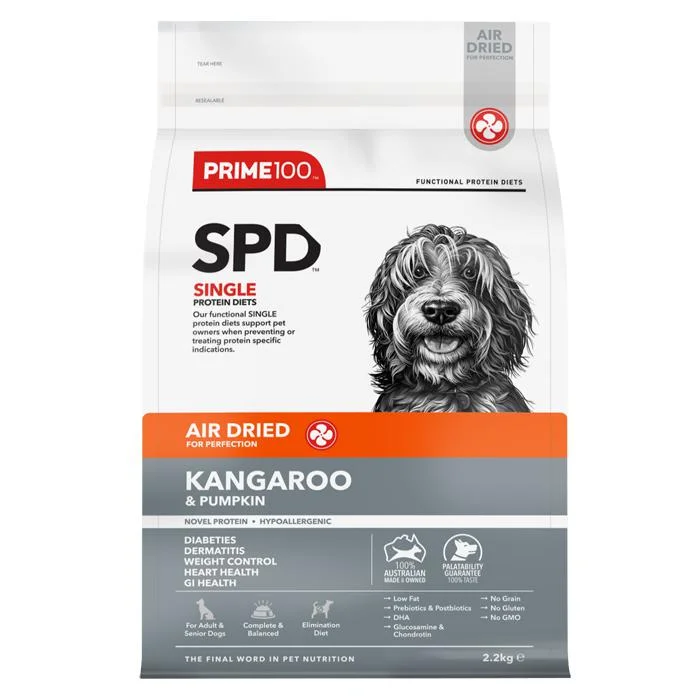 Prime 100 SPD Air Kangaroo and Pumpkin Dog Food 2.2kg