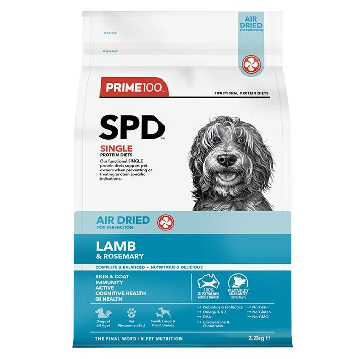 Prime 100 SPD Air Lamb and Rosemary Dog Food 2.2kg