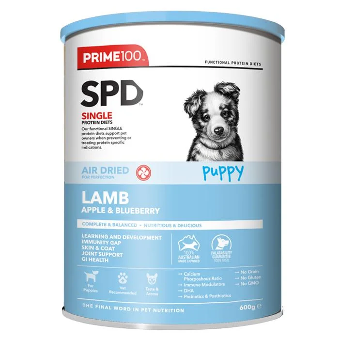 Prime 100 SPD Air Lamb, Apple and Blueberry Puppy Food 600g