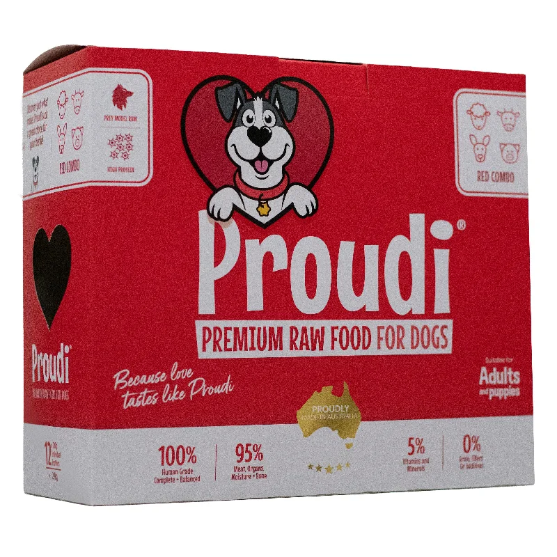 Proudi Combo Raw Dog Food Patties 2.4kg