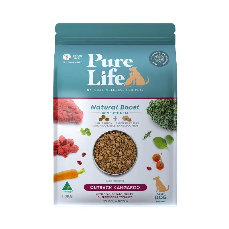 Pure Life Natural Boost Outback Kangaroo Dry Dog Food 1.8kg