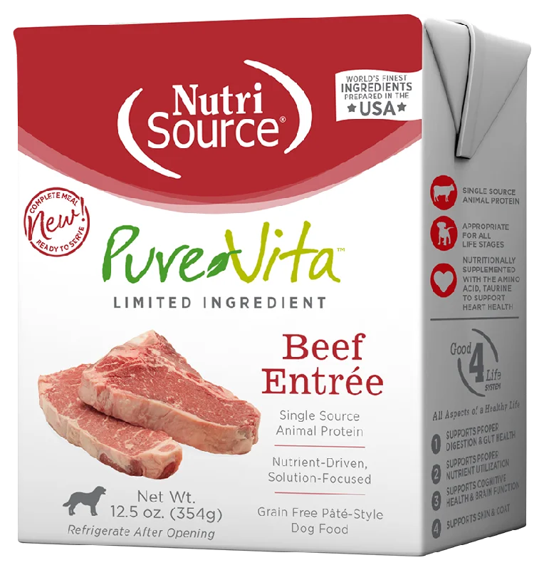 PureVita Grain Free Beef Entree Wet Dog Food