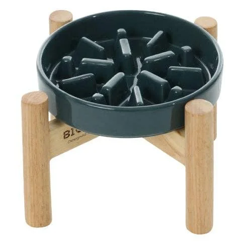 Spark Slow Feeder Dog Bowl with optional Wood Stand