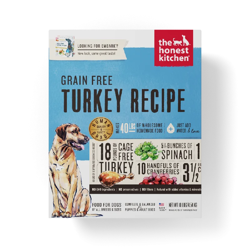 The Honest Kitchen Grain Free Turkey Recipe Dehydrated Dog Food