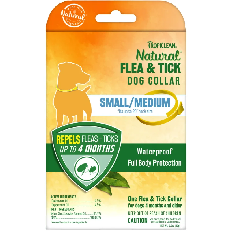 TropiClean Natural* Flea & Tick Repellent Collar for Small Dogs