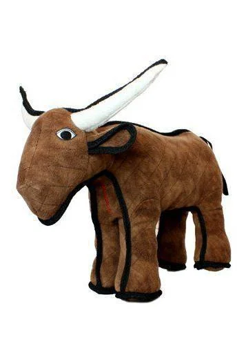 Tuffy Barnyard Bevo Bull Dog Toy, Small