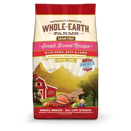 Whole Earth Farms Grain Free Small Breed Pork, Beef and Lamb Dry Dog Food