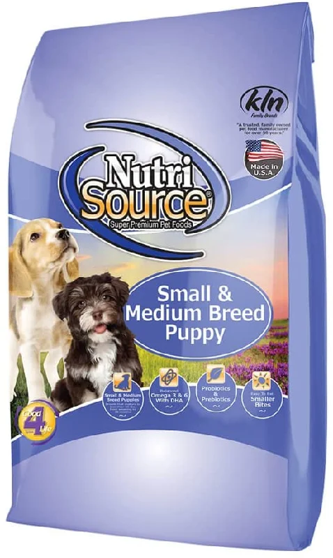 Nutrisource Dog Small/Med Chicken & Rice Puppy 30#