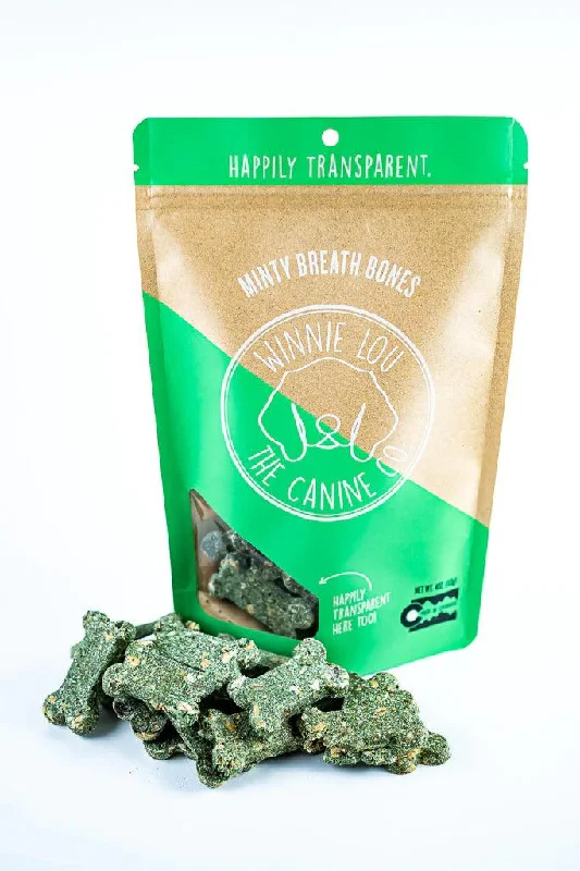 Winnie Lou Minty Breath Bone Dog Treats