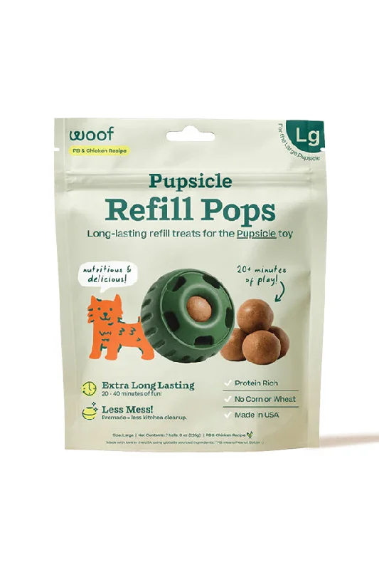 Woof Pupsicle Chicken and Peanut Butter Refill Pops Dog Toy