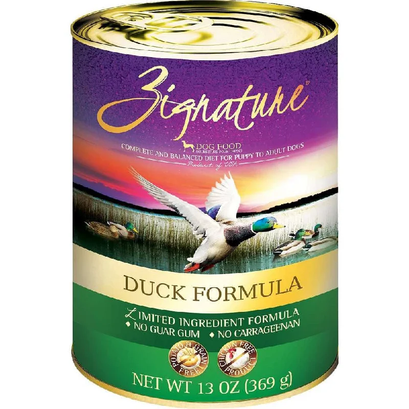 Zignature Limited Ingredient Diet Grain Free Duck Recipe Canned Dog Food