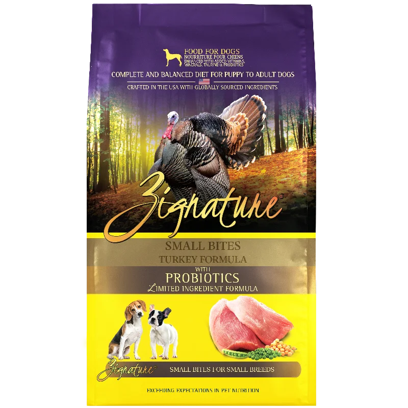 Zignature Small Bites Turkey Formula Dry Dog Food