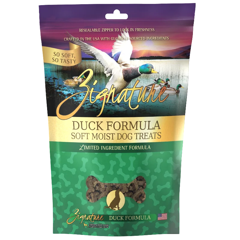 Zignature Soft Moist Dog Treats Duck Formula