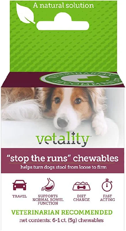 'Stop the Runs' Anti-diarrhea Chewables for Dogs, 6-1 ct