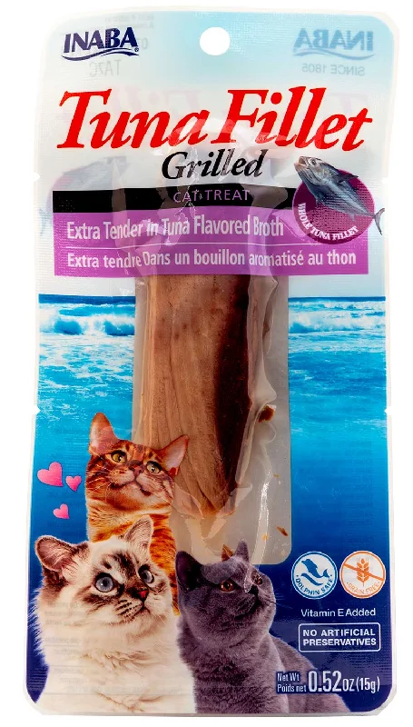 Grilled Tuna Fillet Extra Tender in Tuna Broth Cat Treat, 6-pk