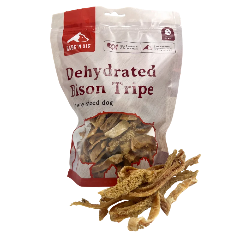 BarkNBig Bison Tripe Treats For Dogs, 14oz