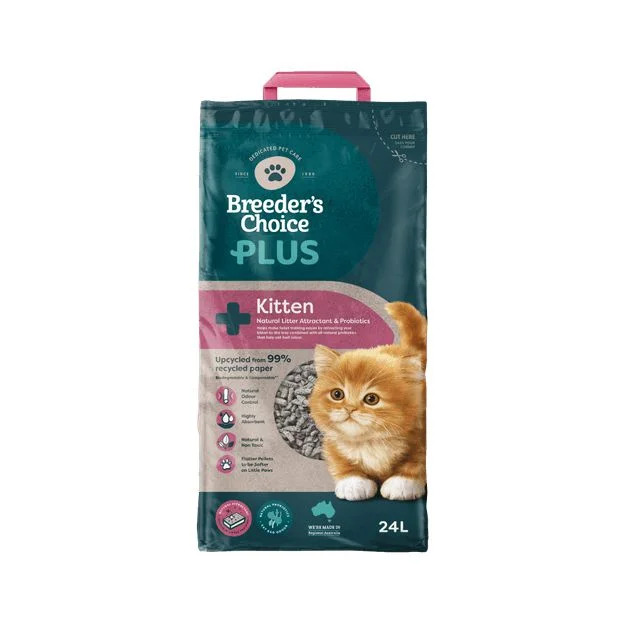 Breeders Choice Plus Kitten Litter 24L