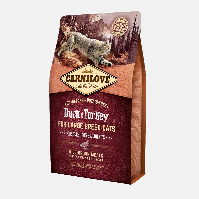 Carnilove Duck & Turkey Large Breed Adult Cat Food 2KG