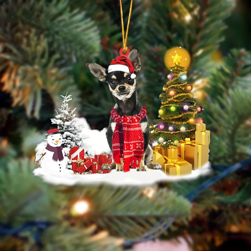 Chihuahua Christmas Ornament SM022