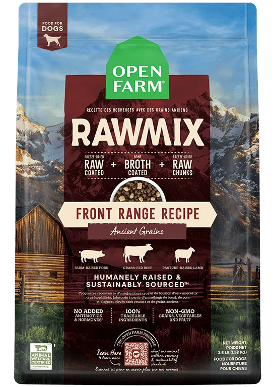 Open Farm Ancient Grains RawMix Front Range Recipe Dog Food